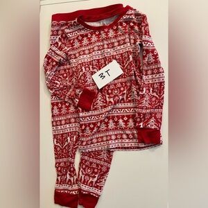 Little Sleepies 3T Reindeer Cheer VGUC